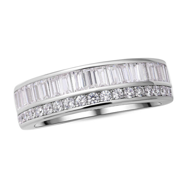 Lustro Stella - Wei&szlig;er Zirkonia-Ring, 925 Silber rhodiniert  ca. 2,06 ct