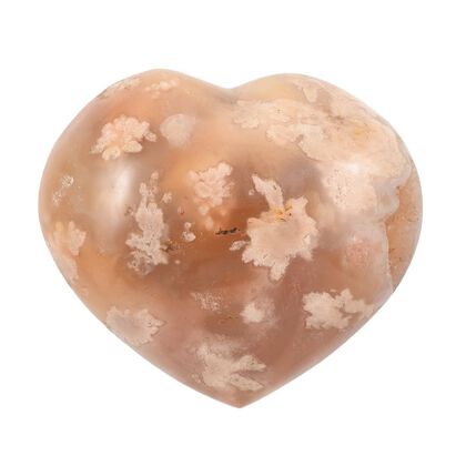 Gem Crystal Kollektion - Blumen Achat Herz 2-3 cm - S, ca. 550 cts.