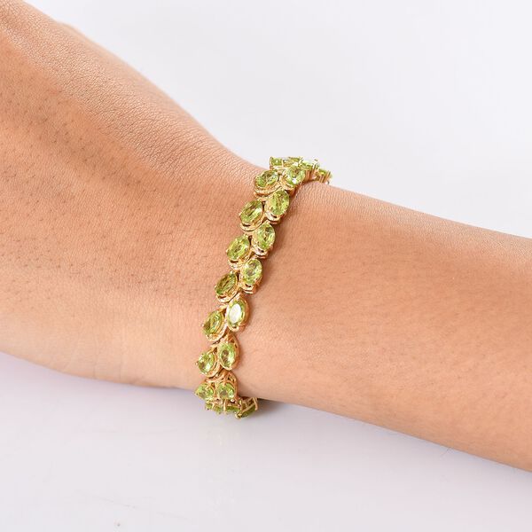 D'Joy natürliches Peridot Armband image number 3