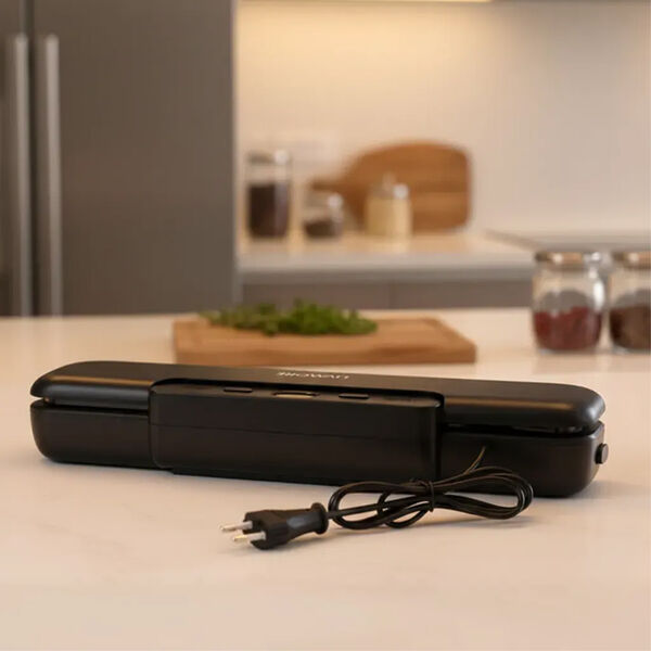 LIVMORE Vakuumierger&auml;t mit Schwei&szlig;- und Vakuumfunktion, inkl. Rollenbeutel und 10 Vakuumbeuteln, Schwarz image number 2