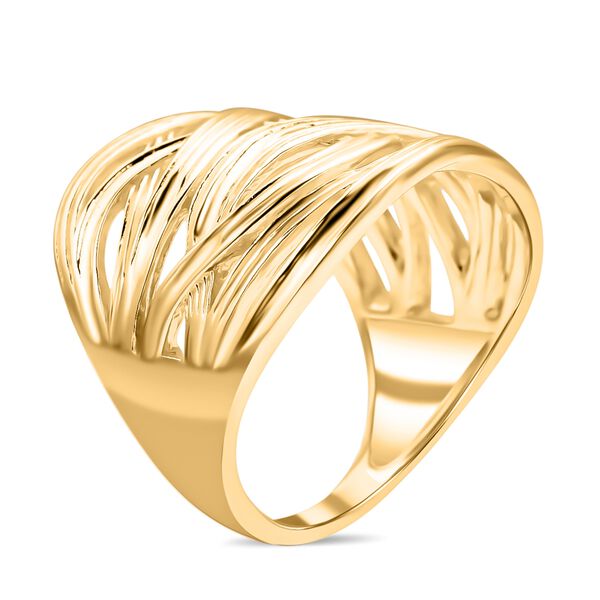 Verschlungener Ring, 925 Silber vergoldet  ca. 8,57g image number 5