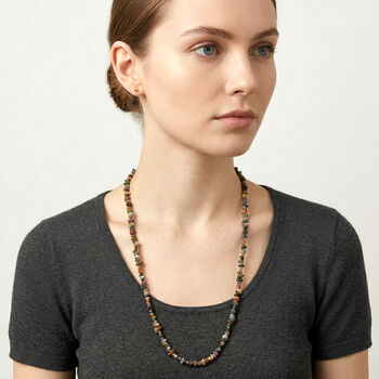 AA indische Achat 70cm Halskette - 270 ct.