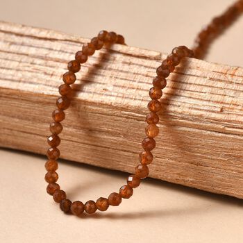 Hessonit Granat 50cm Halskette - 39 ct.