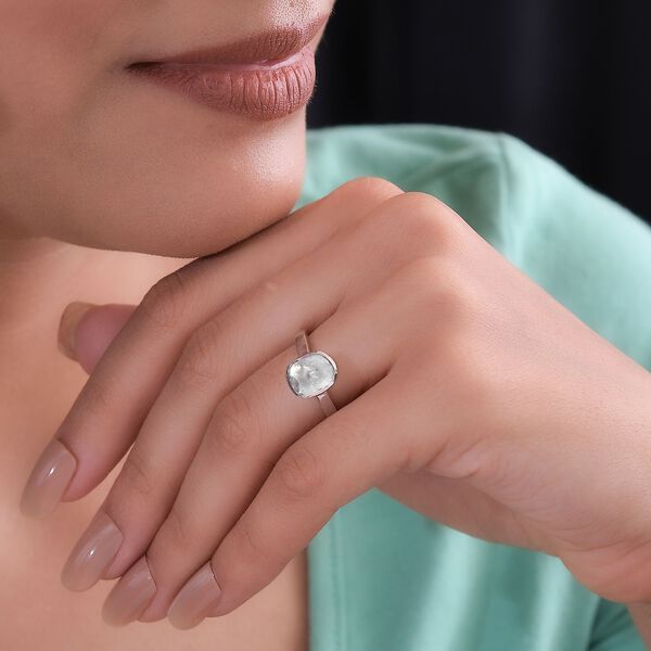 Handgearbeiteter, nat&uuml;rlicher Polki Diamant-Ring - 0,50 ct. image number 3
