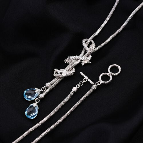 Royal Bali Kollektion- Blau Topas Halskette - 16,38 ct. image number 1