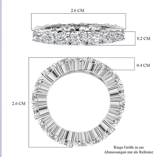 Lustro Stella - Weißer Zirkonia-Ring, 925 Silber rhodiniert, ca. 1,26 ct image number 5
