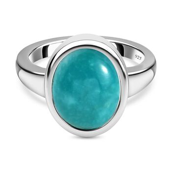 Sierra Nevada T&uuml;rkis Solit&auml;r Ring, 925 Silber platiniert, 1,90 ct