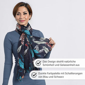 LA MAREY Schal aus 100% Kaschmirwolle, 70x195 cm