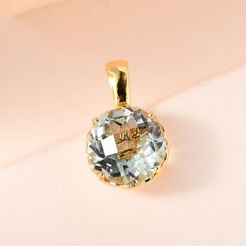Prasiolith Anh&auml;nger - 3,41 ct.