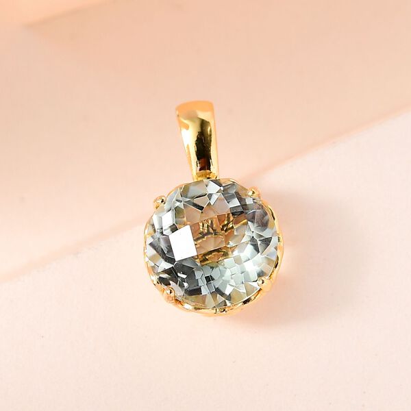 Prasiolith Anh&auml;nger - 3,41 ct. image number 2