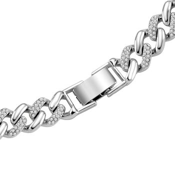 Wei&szlig;er Kristall Armband ca. 19 cm Standard