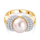GP Royal Art Deco Kollektion - Weiße Perlen Ring, ca. 1,24 ct. image number 0