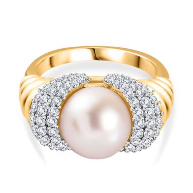 GP Royal Art Deco Kollektion - Weiße Perlen Ring, ca. 1,24 ct.
