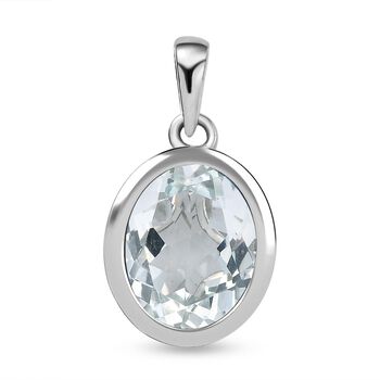 Golconda Diamant Topas Anh&auml;nger, 925 Silber platiniert, ca. 6.03 ct