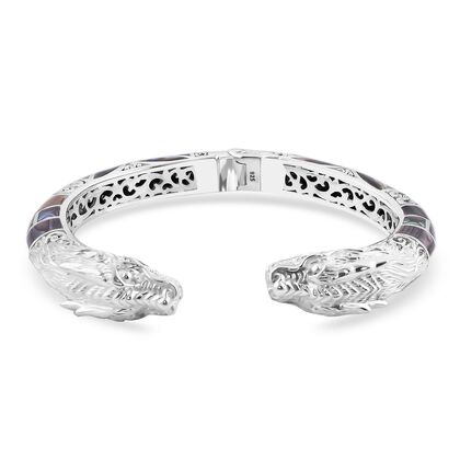 Royal Bali - Abalone Muschel Armreif, ca. 19 cm, 925 Silber