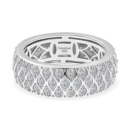 LUXURIANT DIAMOND - Lab Grown Diamant SI-GH SGL zertifiziert Ring 925 Silber rhodiniert (Gr&ouml;&szlig;e 17.00) (10-15 Werktage Lieferzeit) ca. 1.00 ct