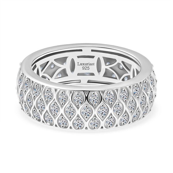 LUXURIANT DIAMOND - Lab Grown Diamant SI-GH SGL zertifiziert Ring 925 Silber rhodiniert (Gr&ouml;&szlig;e 19.00) (10-15 Werktage Lieferzeit) ca. 1.00 ct