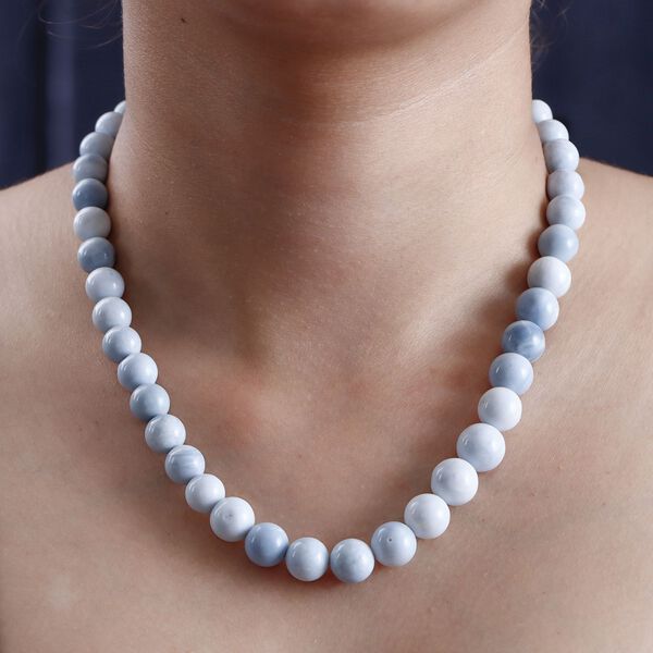 Blauer Opal Halskette ca. 50 cm Messing rhodiniert ca. 191.00 ct image number 3