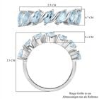 Himmelblauer Topas Ring 925 Silber rhodiniert (Größe 18.00) ca. 2,18 ct image number 6