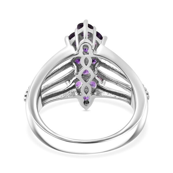 Afrikanischer Amethyst Ring Messing (Größe 17.00) ca. 1,05 ct image number 5