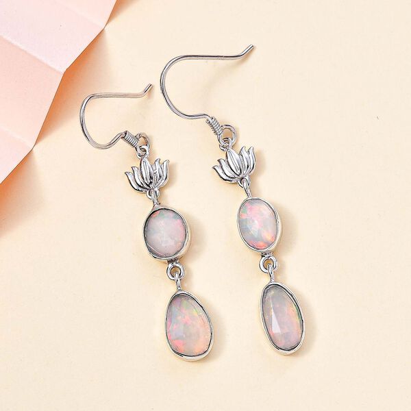 Nat&uuml;rliche, &auml;thiopische Welo Opal Ohrringe - 2,62 ct. image number 2