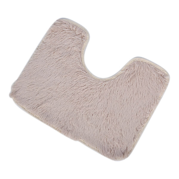 3er-Set Bad-Kollektion, extra weicher Duschvorleger 50x80 cm, WC-Vorleger 40x50 cm, WC-Deckel, Elfenbein image number 5