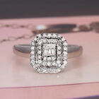 Diamant Ring 925 Silber platiniert  ca. 0,25 ct image number 1