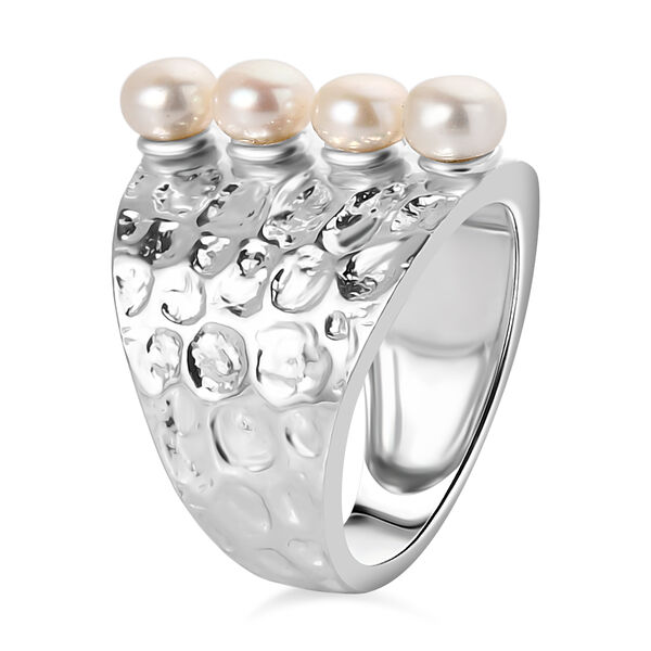 Süßwasser Perle Ring in Silberton image number 3