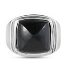 Kalifornien schwarze Jade Ring Edelstahl  ca. 14,78 ct image number 0