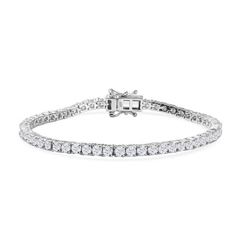 Moissanit Armband ca. 19 cm 925 Silber rhodiniert ca. 5,89 ct. image number 0