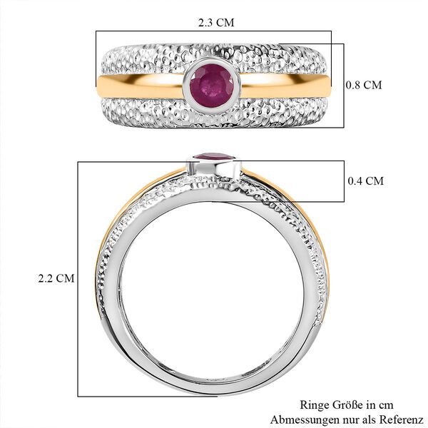 Zweifarbiger afrikanischer Rubin-Ring - 0,40 ct. image number 7