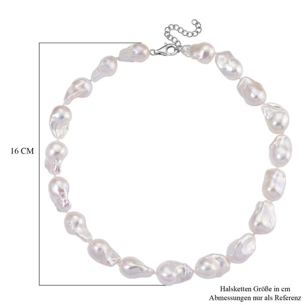 AAAA weiße Süßwasser Perle Halskette, 45cm image number 6