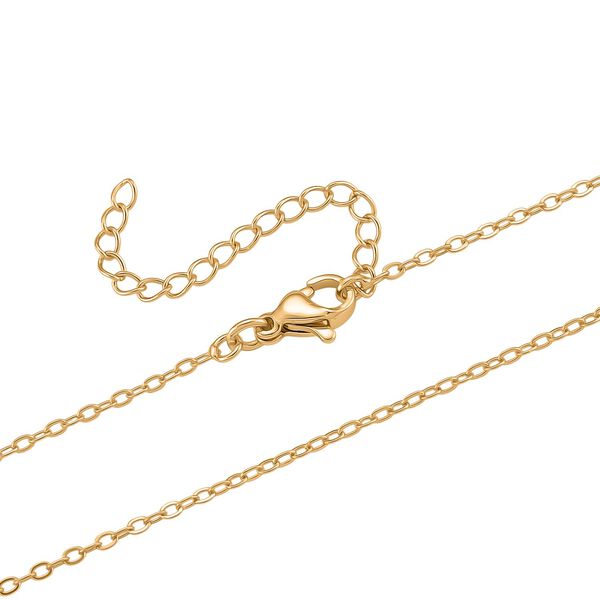 Nickelfreies Messing Halskette ca. 50 cm + 2.5 cm Extender, ca. 31,00g, Goldfarben image number 6