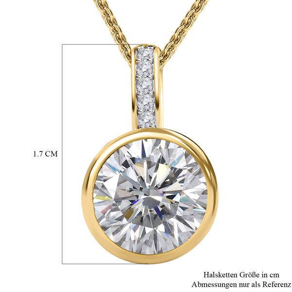 Moissanit-Anh&auml;nger mit Kette - 2,41 ct. image number 6