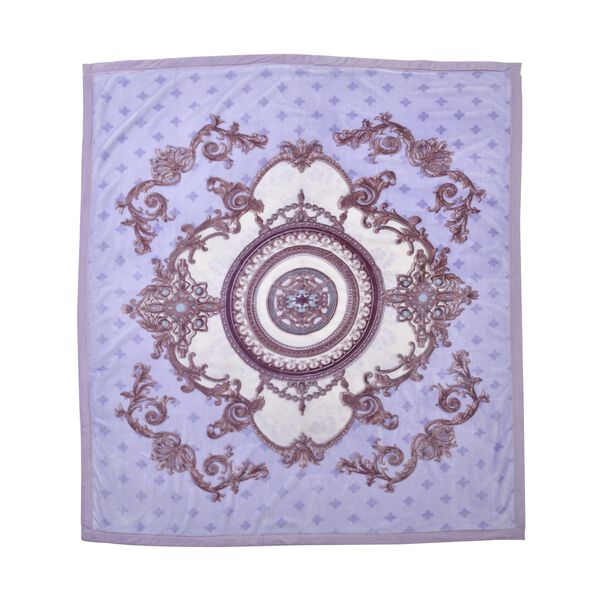 Wolkenweiche Decke mit floralem Muster, 200x230cm, Lavendel image number 3