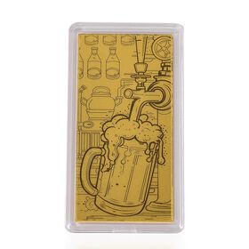 999er Gold-Barren mit Brauereimotiv