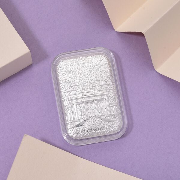 Brandenburger Tor-Barren in 999er Silber image number 2