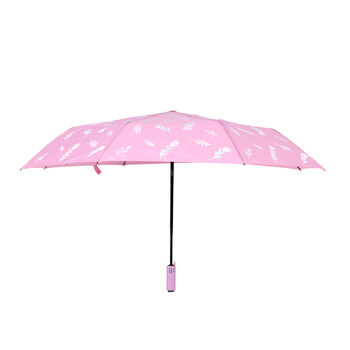 Farbwechsel-Regenschirm, Floral, Rosa