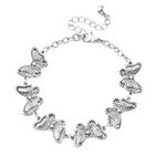 Schmetterlings-Armband, ca. 19+5 cm, ca. Edelstahl