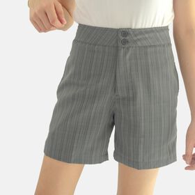 Unifarbene Shorts für Frauen, Gletschergrau, Grau, Größe 38
