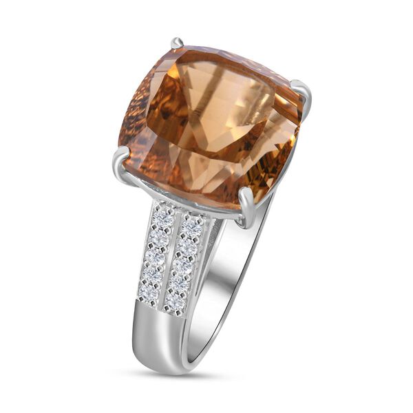 Citrin und Zirkon Cocktail Ring - 9,17 ct. image number 2