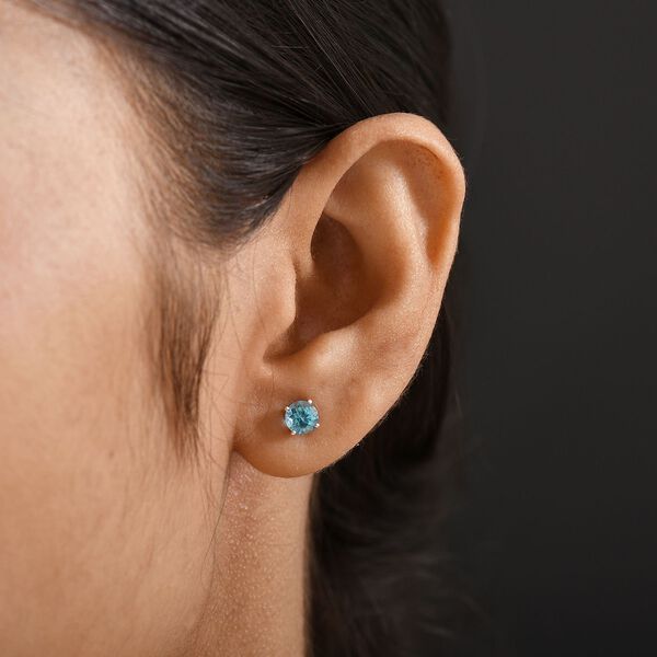 D&rsquo;joy AA Betroka Blauer Apatit Ohrringe 925 Silber rhodiniert ca. 1.16 ct image number 3