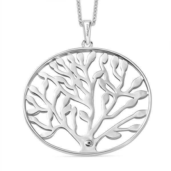 EverTrue Anh&auml;nger mit Diamantakzent und 50cm Kette in Silberton image number 5