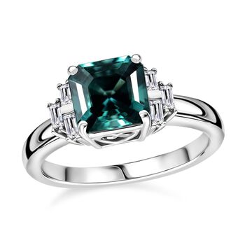 RHAPSODY AAAA Pirineu Lagunen Turmalin und VS Diamant Ring in 950 Platin - 2,72 ct.