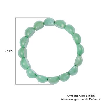 Gr&uuml;ner Aventurin Armband, 18 cm,  ca. 365.50 ct