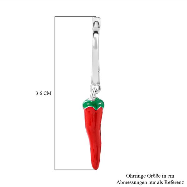 GP Kollektion Chili Ohrringe 925 Silber rhodiniert image number 6