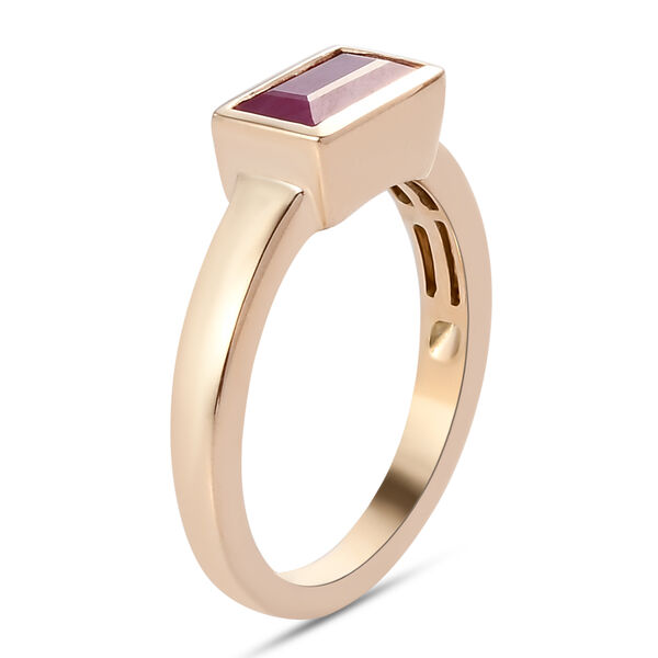 AAA Rubin Solit&auml;r-Ring, 585 Gelbgold  ca. 1,03 ct image number 5