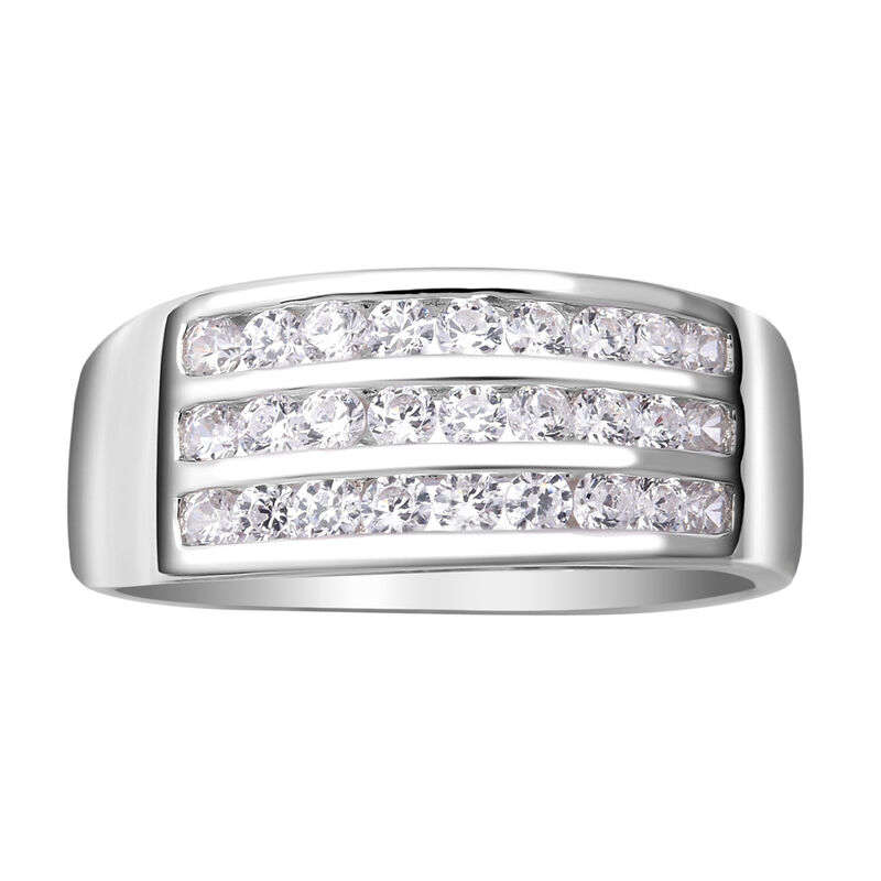 Lustro Stella - Weißer Zirkonia-Ring, 925 Silber rhodiniert  ca. 0,44 ct image number 0