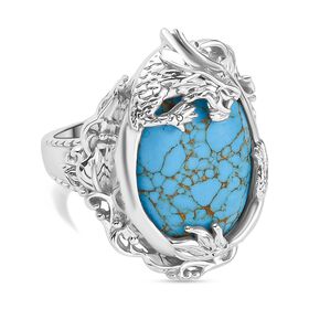 Blauer Türkis Ring - 11,45 ct.