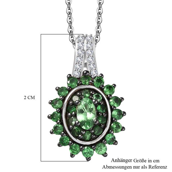 D'Joy AA Tsavorite Granat Schmuckset ca. 50 cm 925 Silber rhodiniert ca. 1.59 ct image number 6